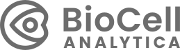 Biocell Analytica grå logga i PNG-format